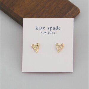 Kate Spade Heart Inlaid Stud Earrings